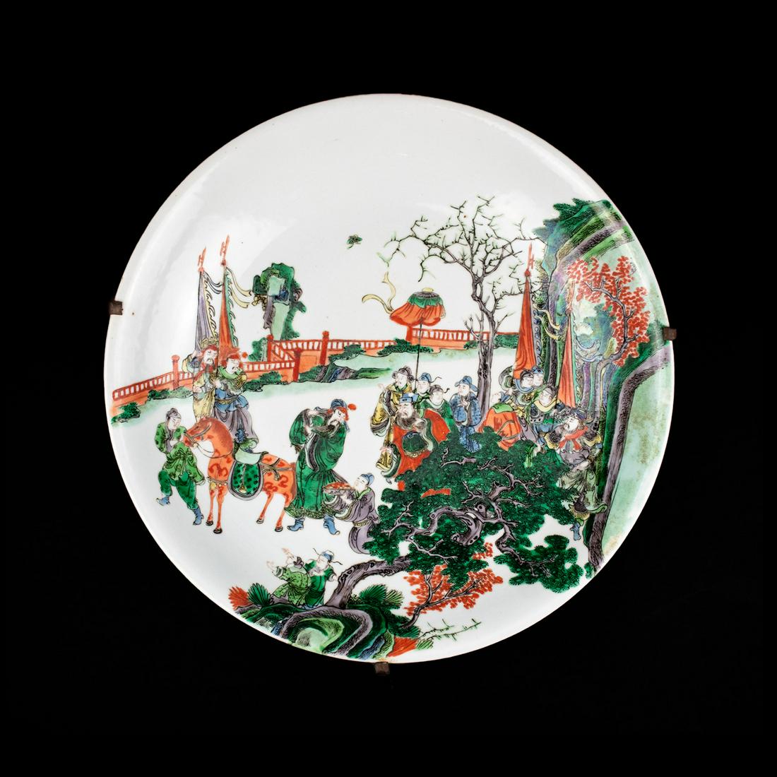 19th C Chinese Famille Verte Charger Plate (1 of 18)
