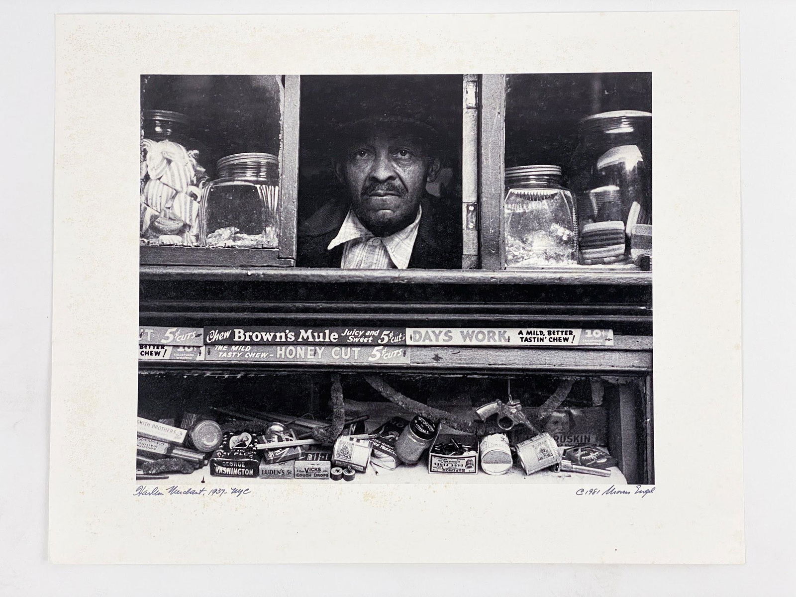 Morris Engel 'Harlem Merchant' Signed Print (1 of 3)
