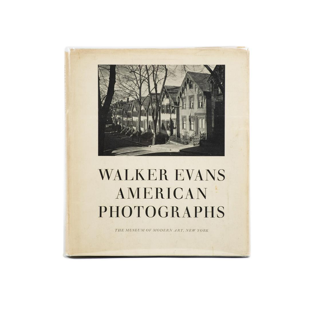 Walker Evans: American Photographs Signed Book: A signed photography book "Walker Evans American Photographs, The Museum of Modern Art, New York" by Walker Evans. Signed and dated on the interior page in pen with personal note to Marty Forscher.
