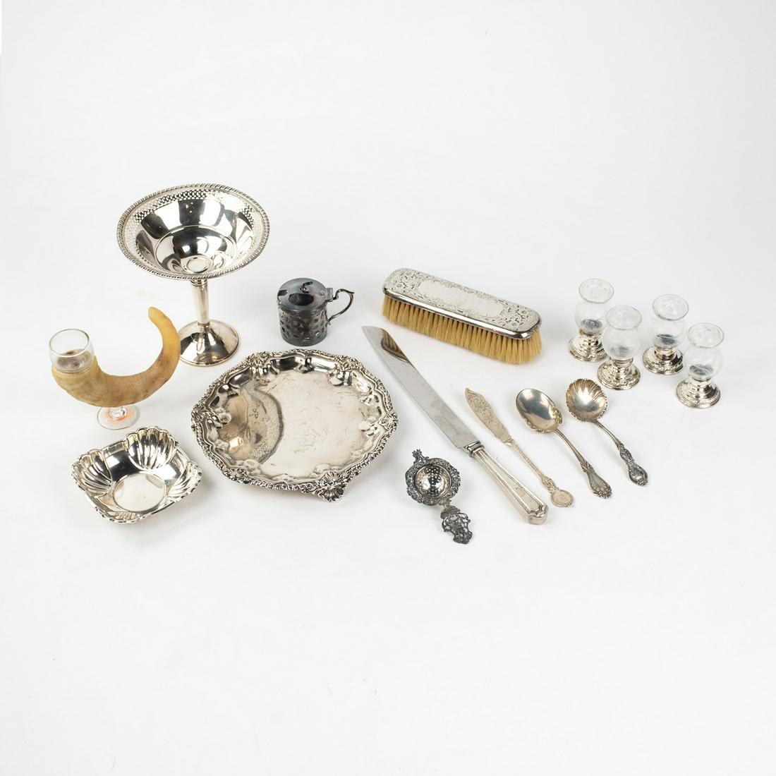 Group of Assorted Sterling Silver & Plated Serverware (1 of 20)