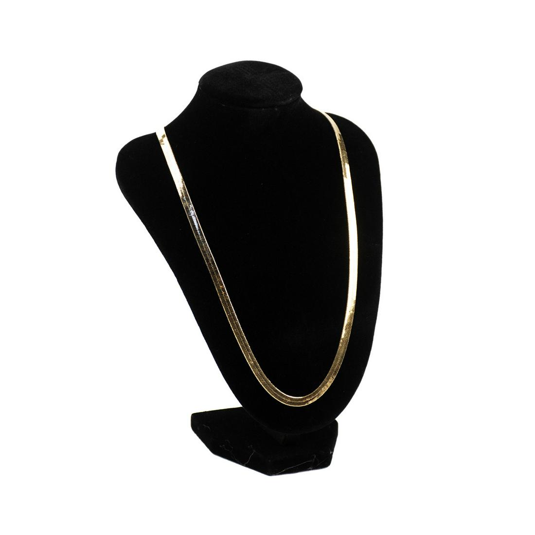 Vintage 14K Gold Herringbone Chain Necklace (1 of 11)