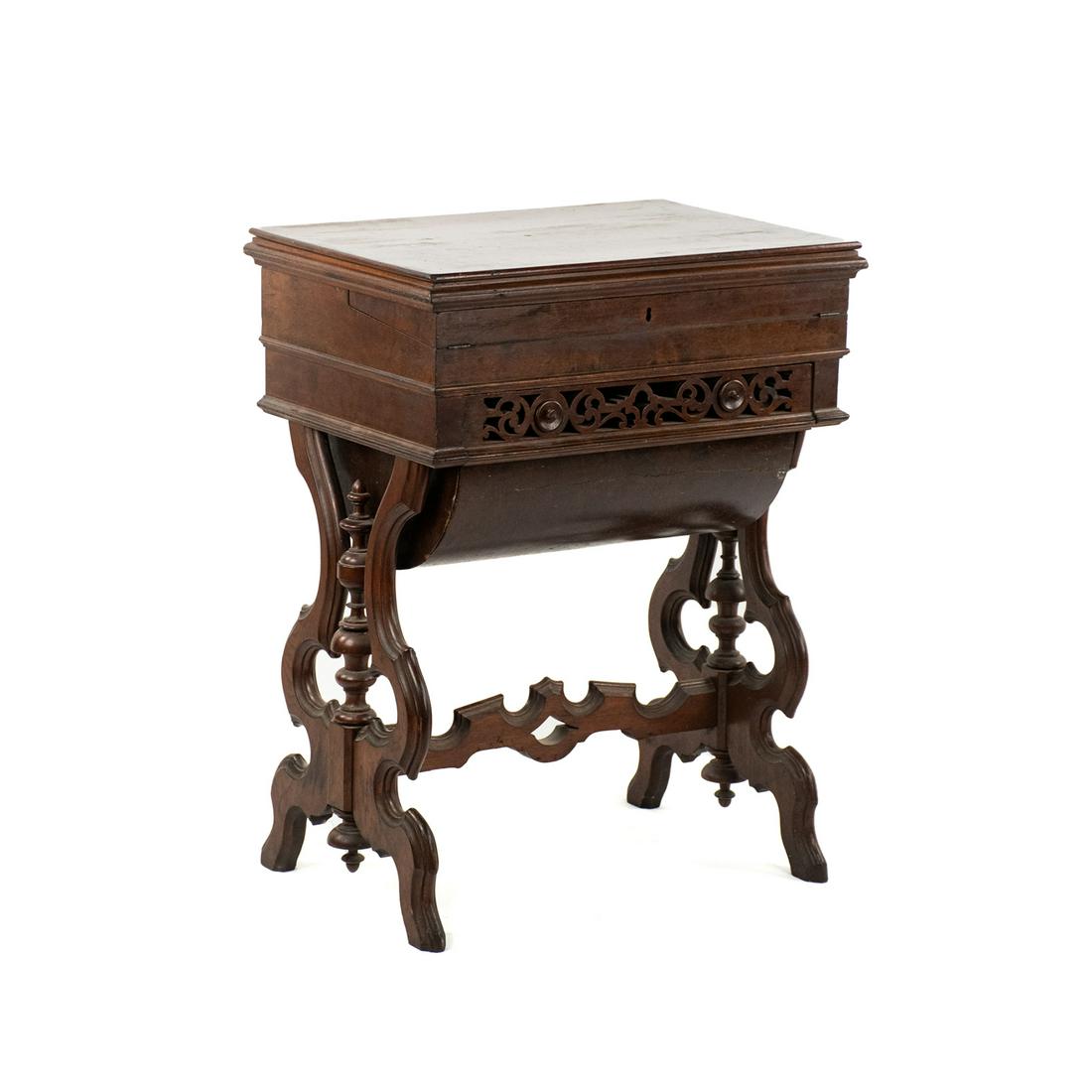 19th C Victorian American Secretary Flip Top Desk (1 of 20)