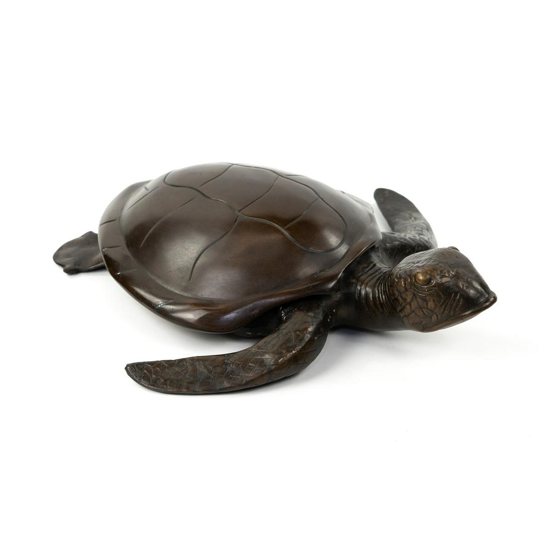 Cast Bronze Loggerhead Sea Turtle (1 of 10)