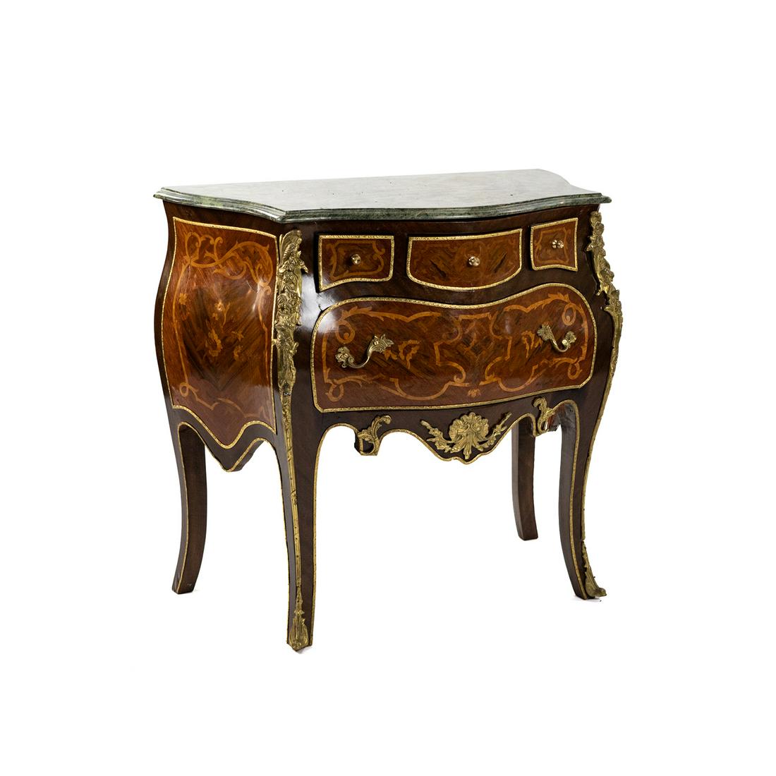 Louis XV Style Bombay Chest Four Drawer Commode (1 of 20)