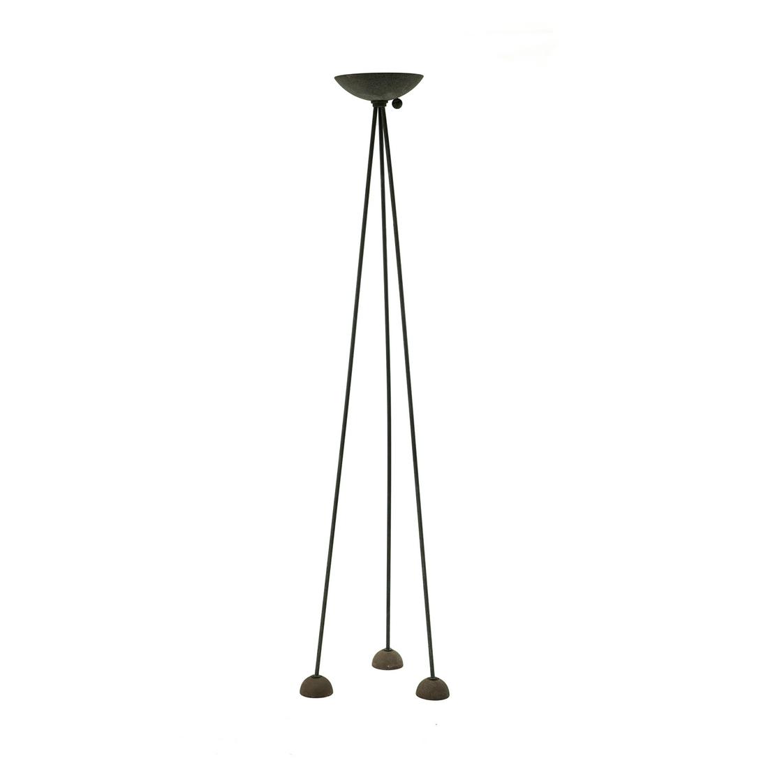 1980's Koch and Lowy Black Tripod Floor Lamp (1 of 10)