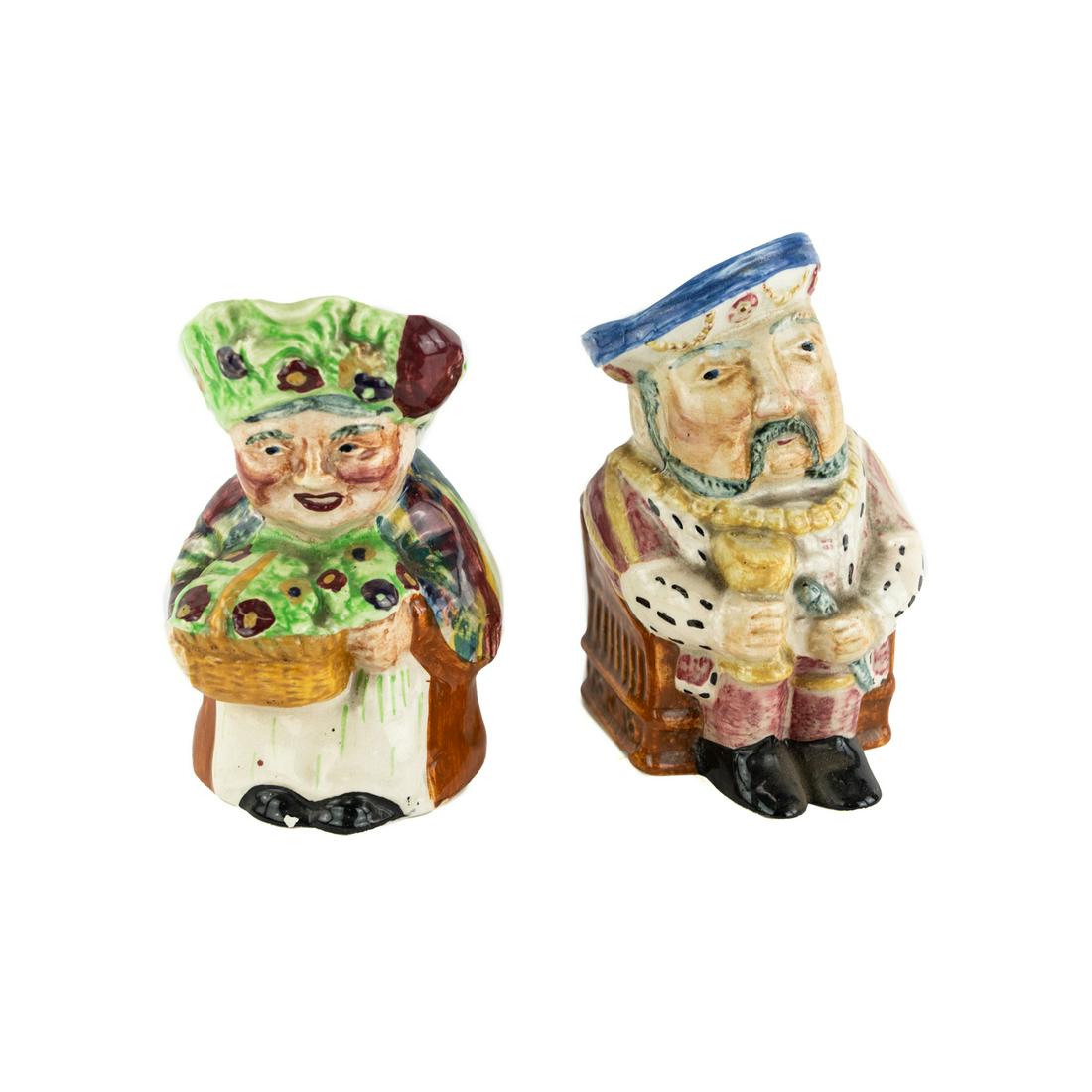 (2) Staffordshire Shorter & Sons Toby Cream Pitcher Jugs (1 of 4)