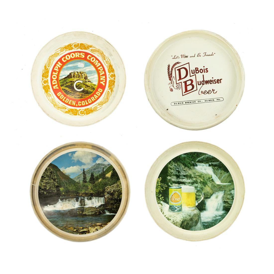 (4) Vintage Plastic Beer Serving Trays (1 of 10)