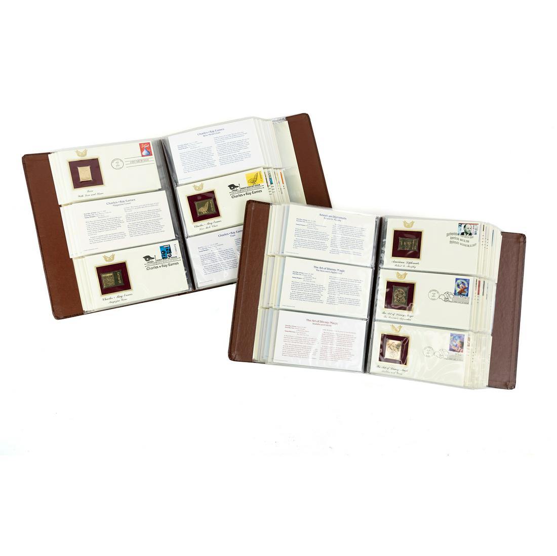 (2) 22kt Golden Replicas of US Stamps First Day Albums (1 of 18)