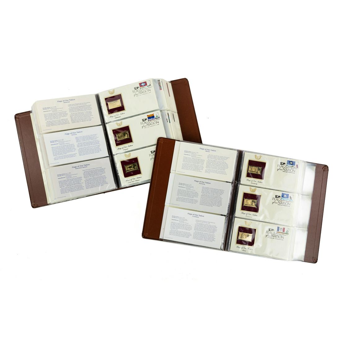 (2) 22kt Golden Replicas of US Stamps First Day Albums (1 of 12)