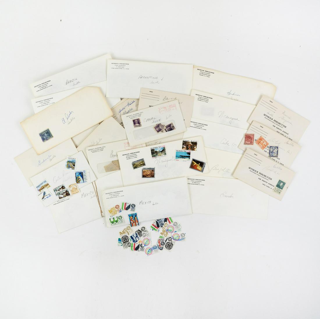 Central and South American Used Stamp Collection: A large collection of used stamps including singles and doubles from various Central American and South American countries - Argentina, Bolivia, Brazil, British Guiana, Chile, Colombia, Costa Rica, Cu