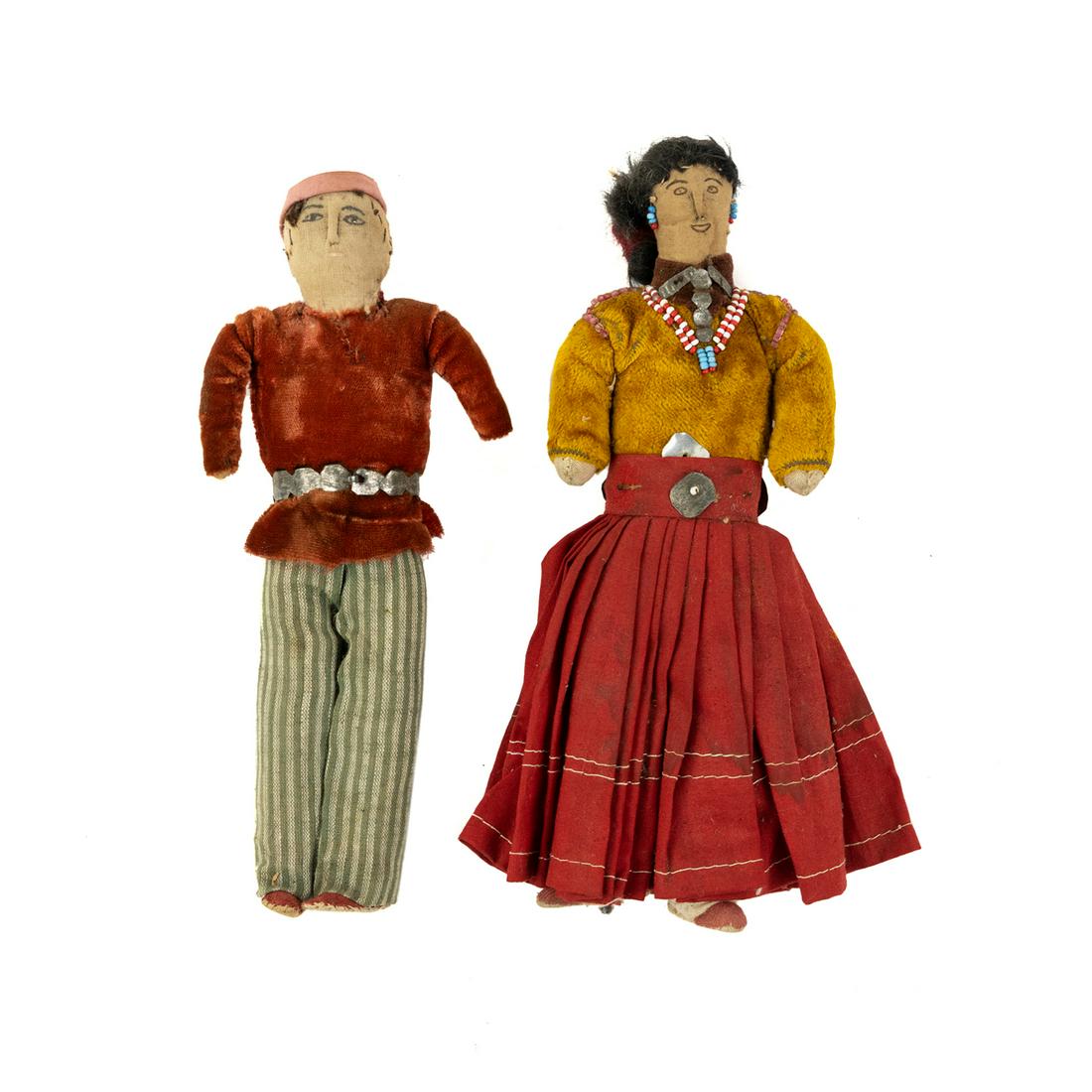 Vintage Native American Handmade Cloth Dolls (1 of 4)