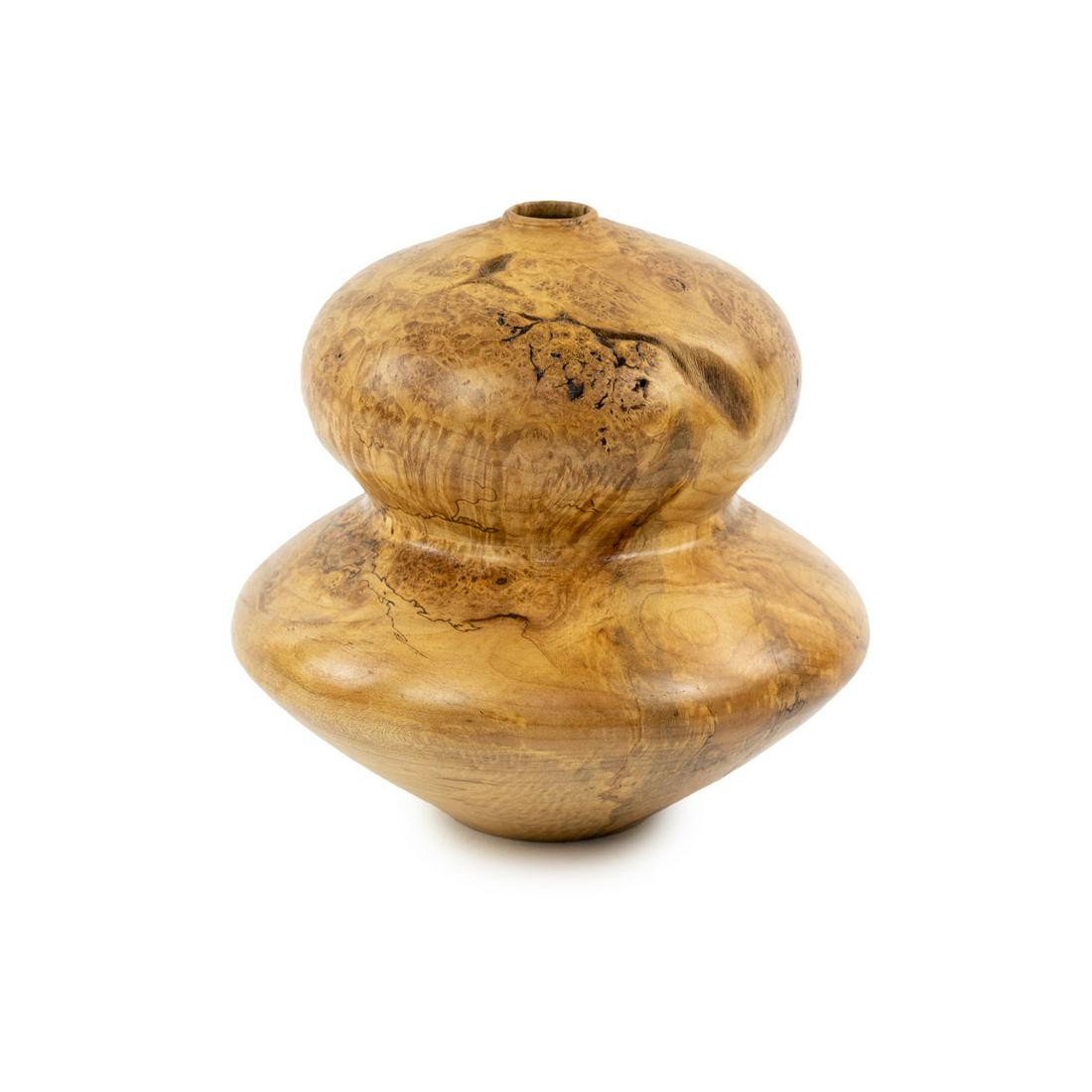 Bob Miller Hand-Turned Spalted Maple Burl Vase (1 of 11)