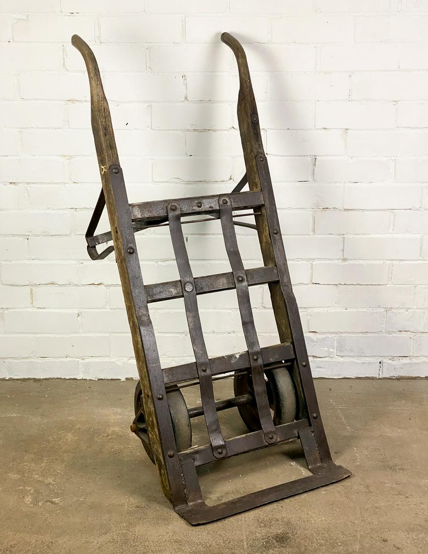 Antique Industrial Hand Truck Dolly Cart (1 of 10)