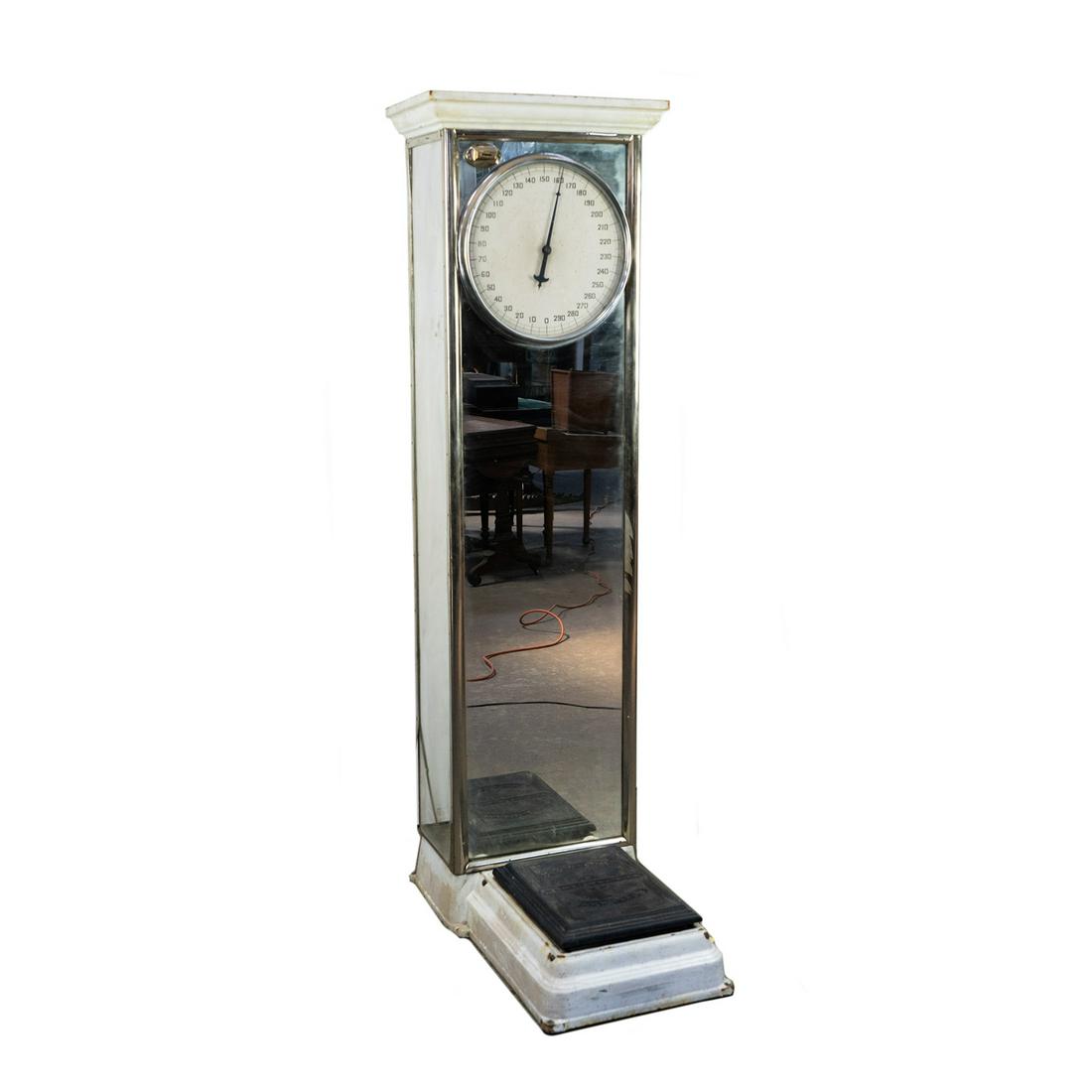 National Weighing Machine Coin-Operated Mirrored Scale (1 of 13)