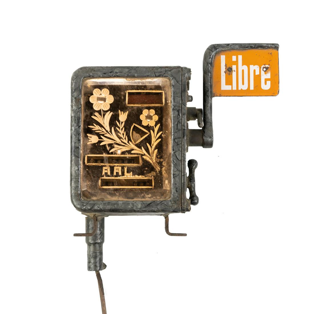 Argentine Taxi Libre AAL Meter Fare Box Mirror Face (1 of 6)