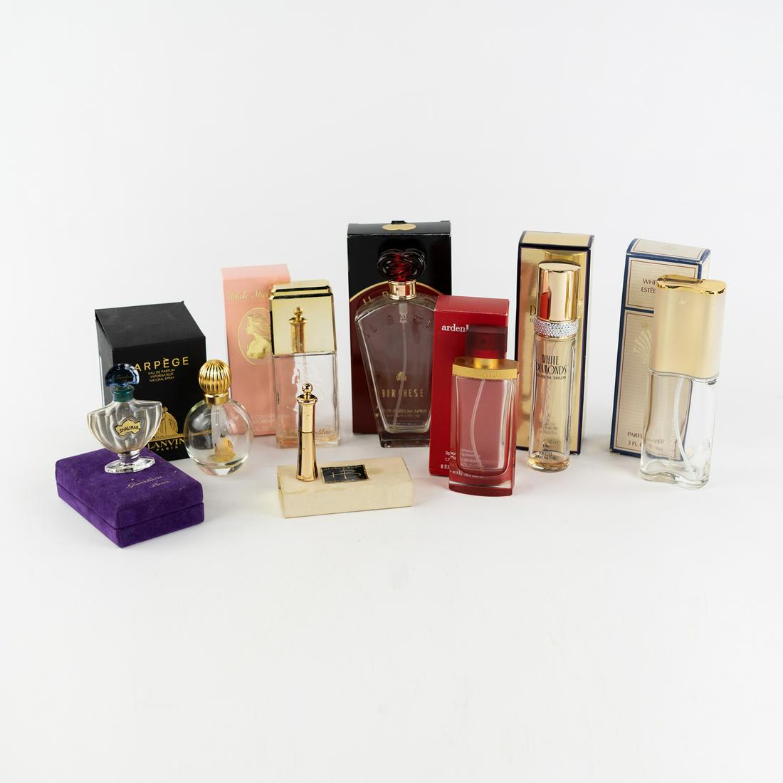 (8) Empty Glass Perfume Bottles in Original Boxes (1 of 3)