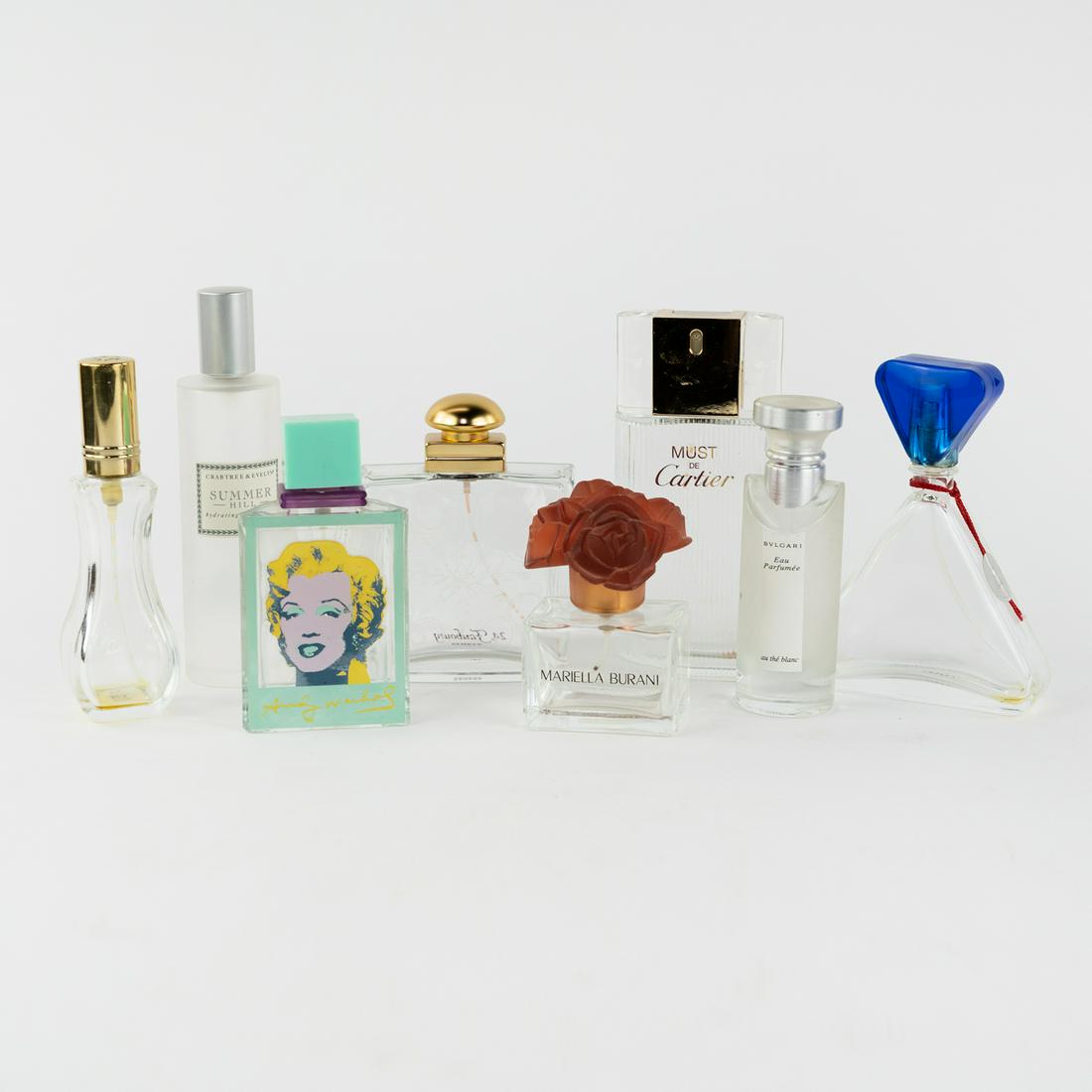 (8) Glass Perfume Bottles Empty (1 of 4)