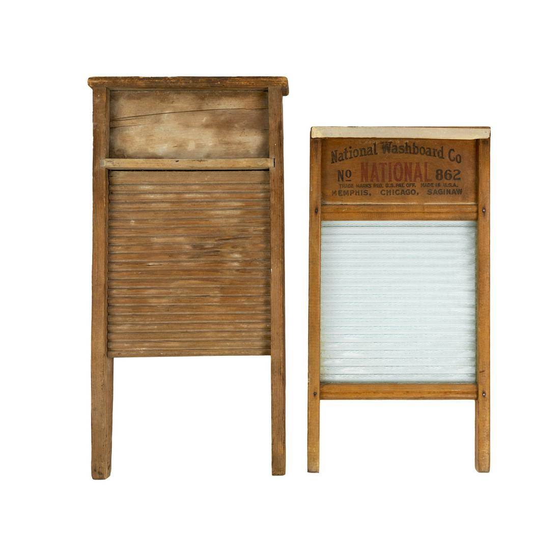 (2) Washboards Incl. Glass National Co. No. 862 (1 of 6)