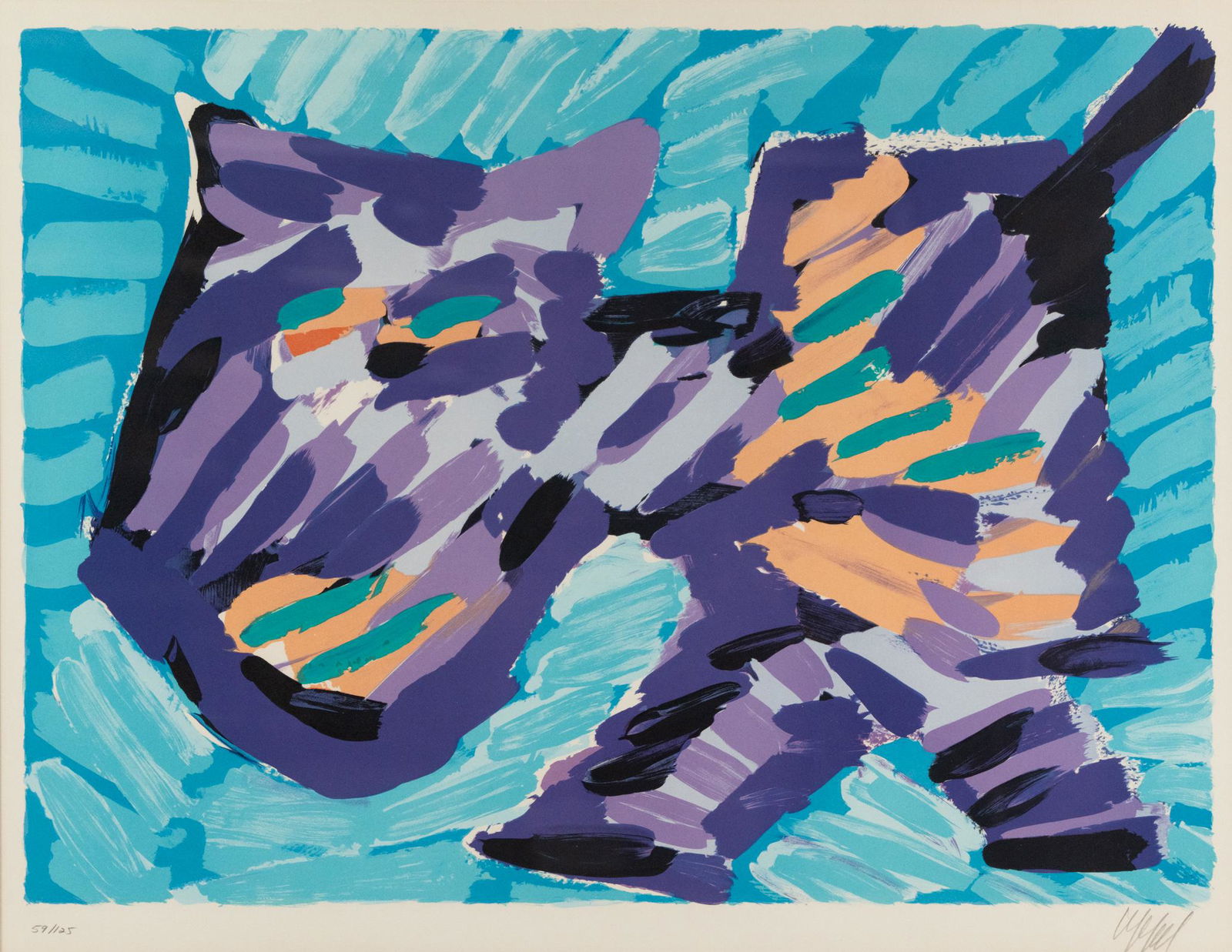 Karel Appel Walking Cat Signed Lithograph (1 of 12)
