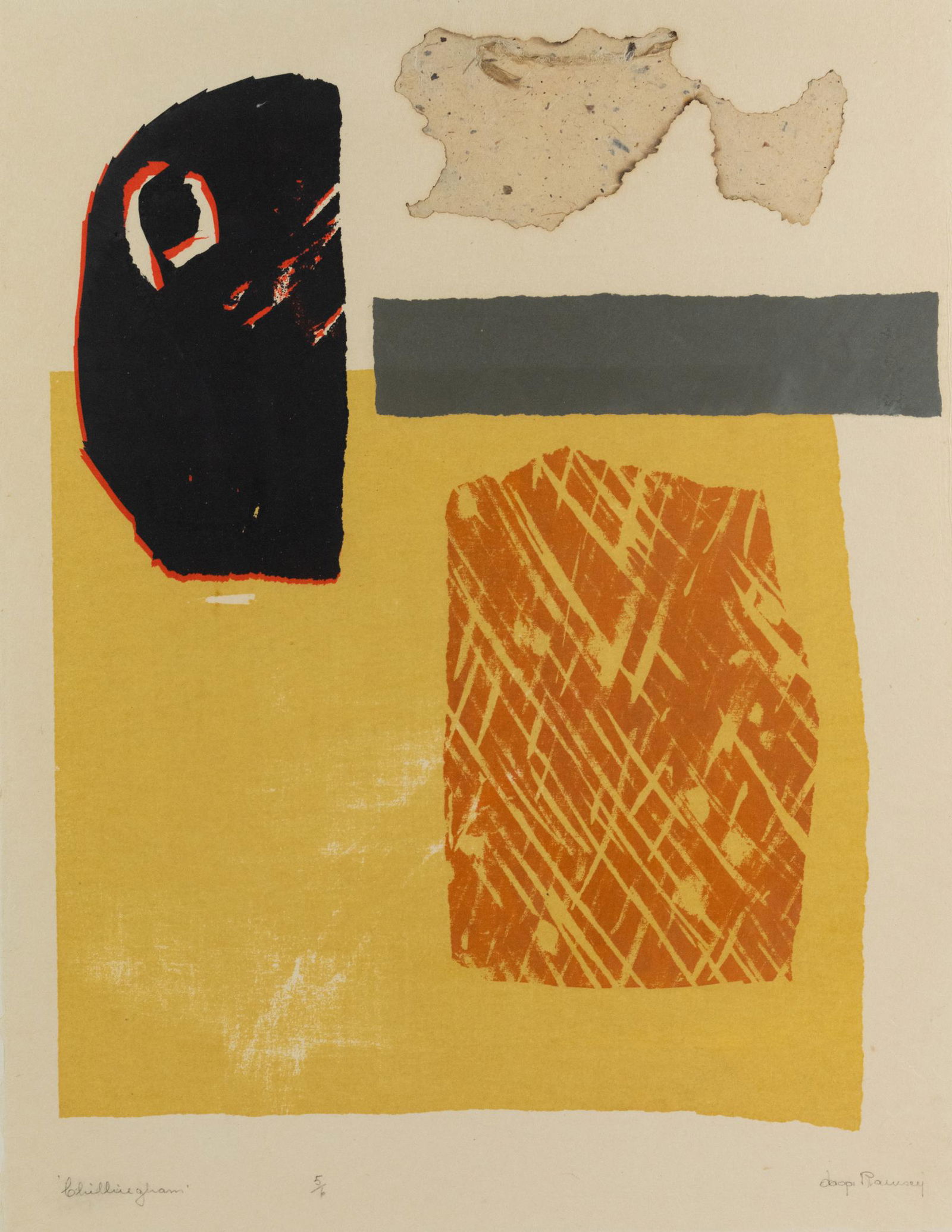 Daga Ramsey Signed Abstract Serigraph (1 of 10)