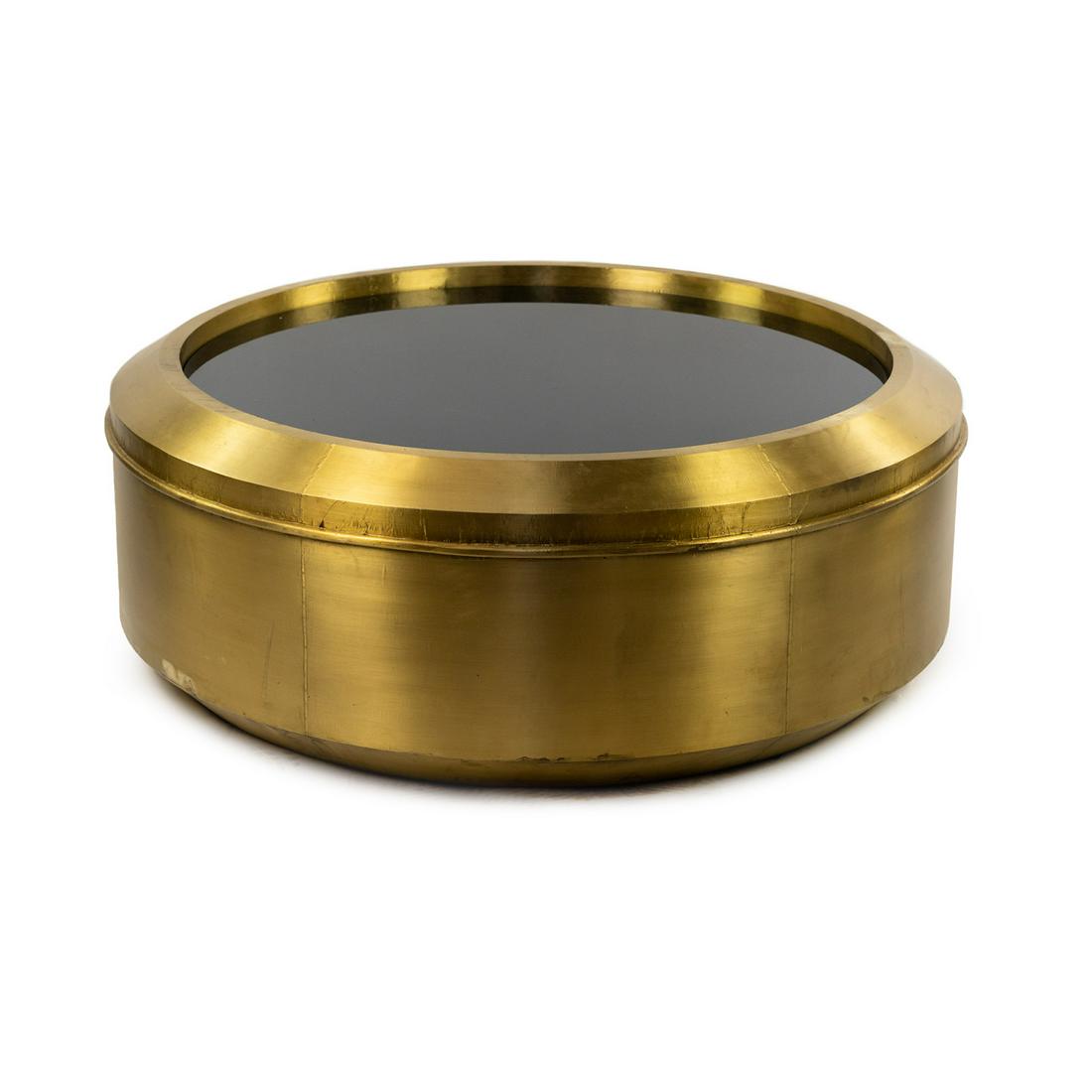 Carnaby Brass & Black Glass Coffee Table by Bernhardt (1 of 12)