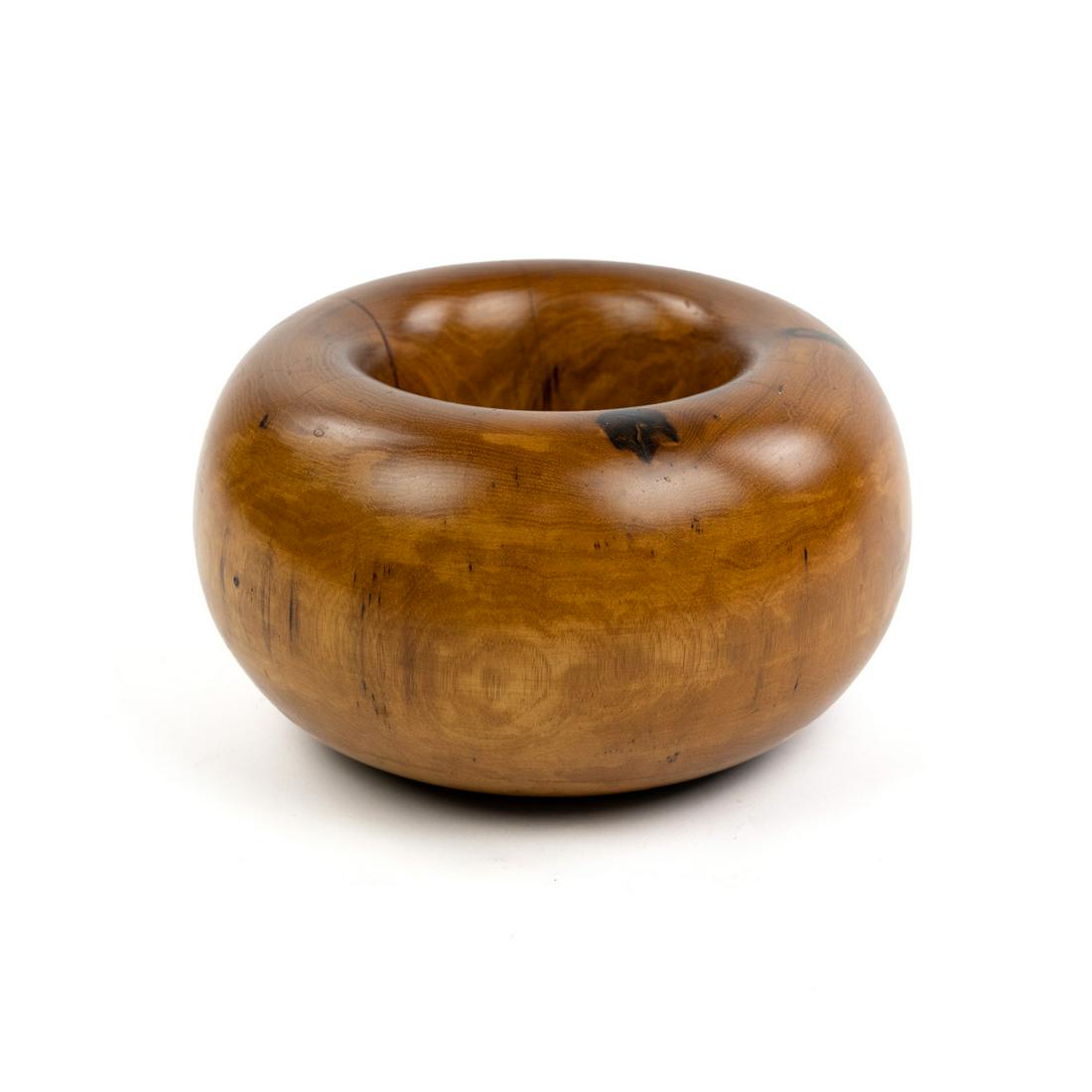 Edward Moulthrop Turned Hickory Donut Bowl (1 of 13)