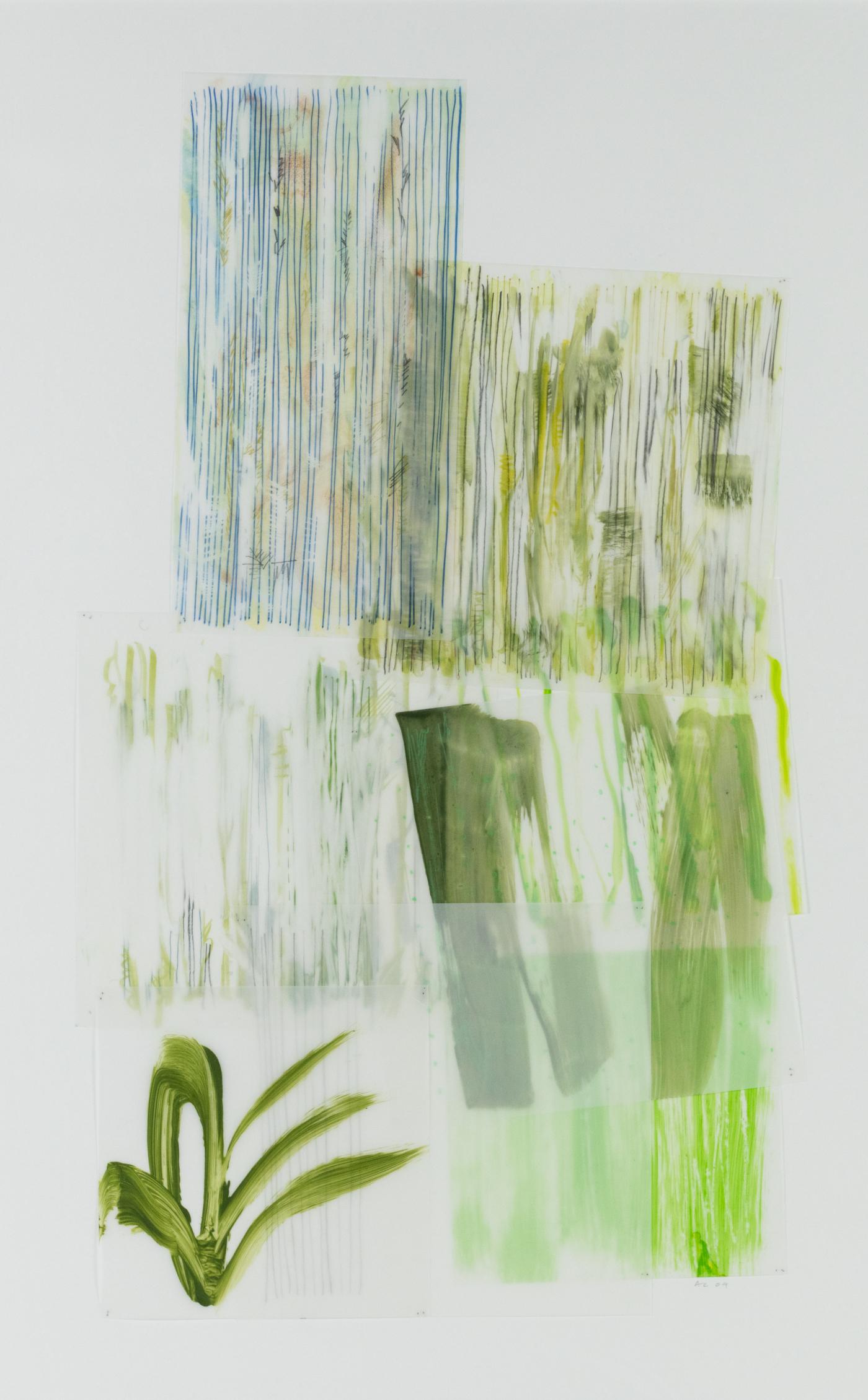 Avy Claire 'Seagrass 04.11.39' Signed Abstract Painting (1 of 11)