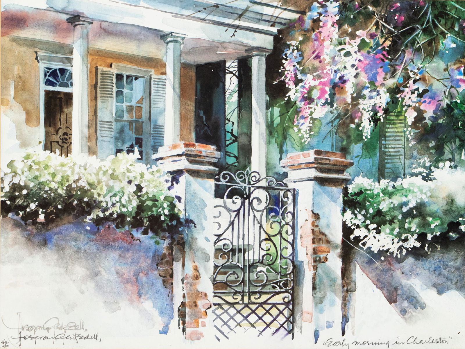 Josie Van Ent Edell Signed Charleston Print (1 of 9)