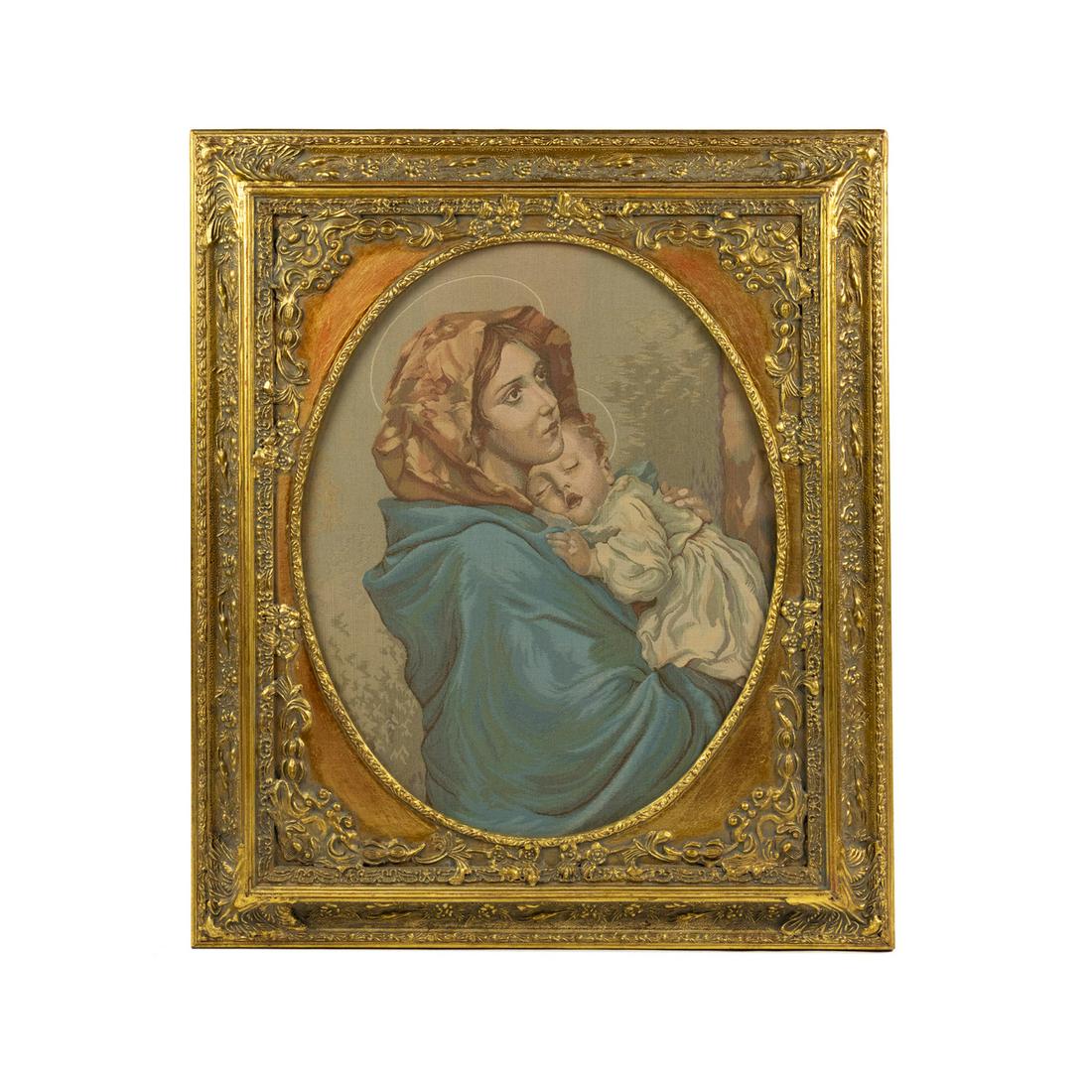 Madonnina Jacquard Tapestry after Roberto Ferruzzi (1 of 10)