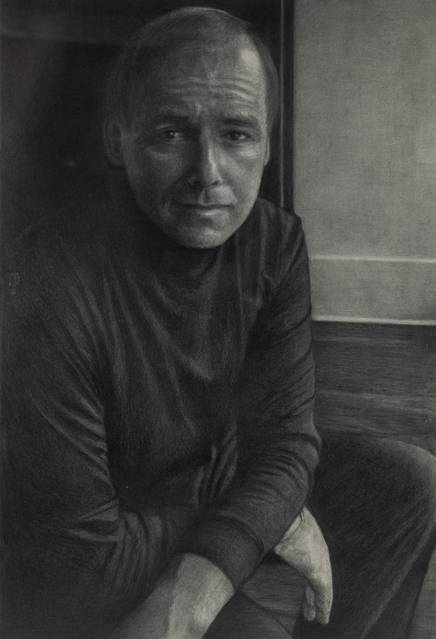 Stephen Hale Self Portrait Pencil on Paper Signed (1 of 12)