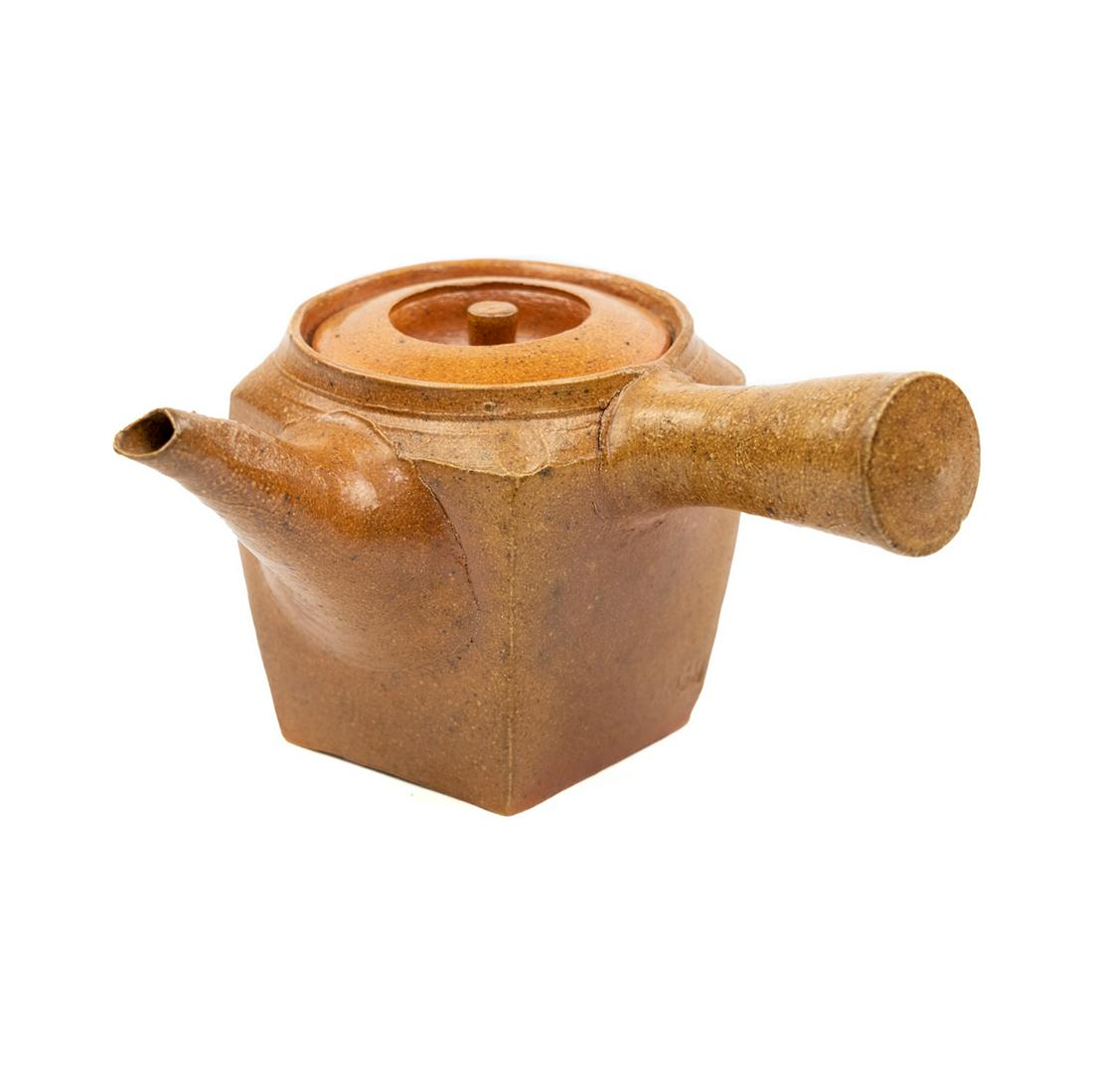 Michael Simon Salt Glazed Kyusu Stoneware Teapot (1 of 8)