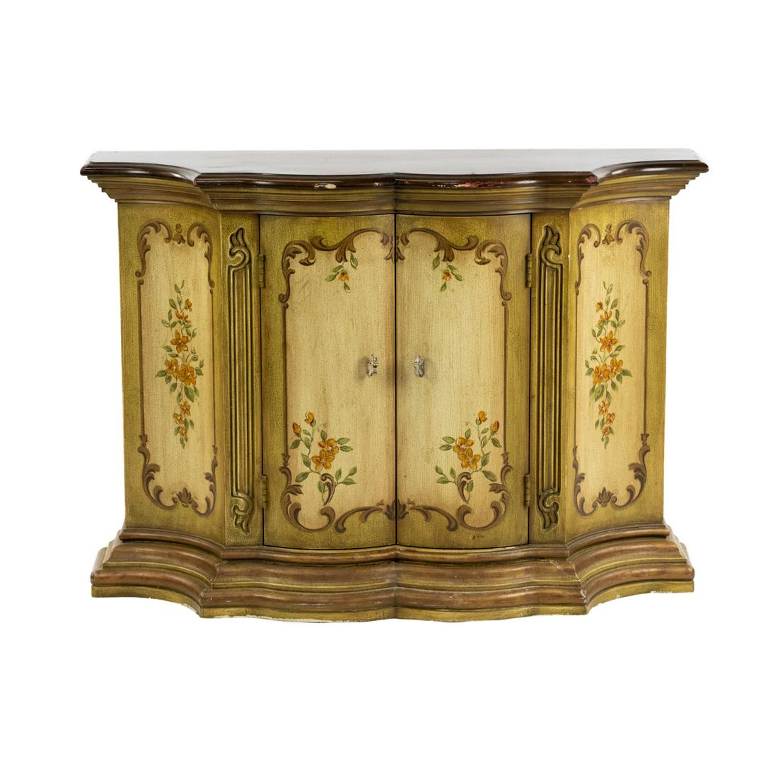 Drexel Heritage Et Cetera French Scalloped Hall Cabinet (1 of 10)
