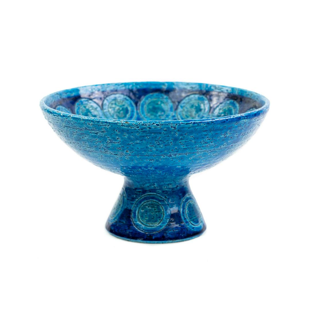 Aldo Londi Bitossi Rimini Blu Footed Pedestal Bowl (1 of 11)