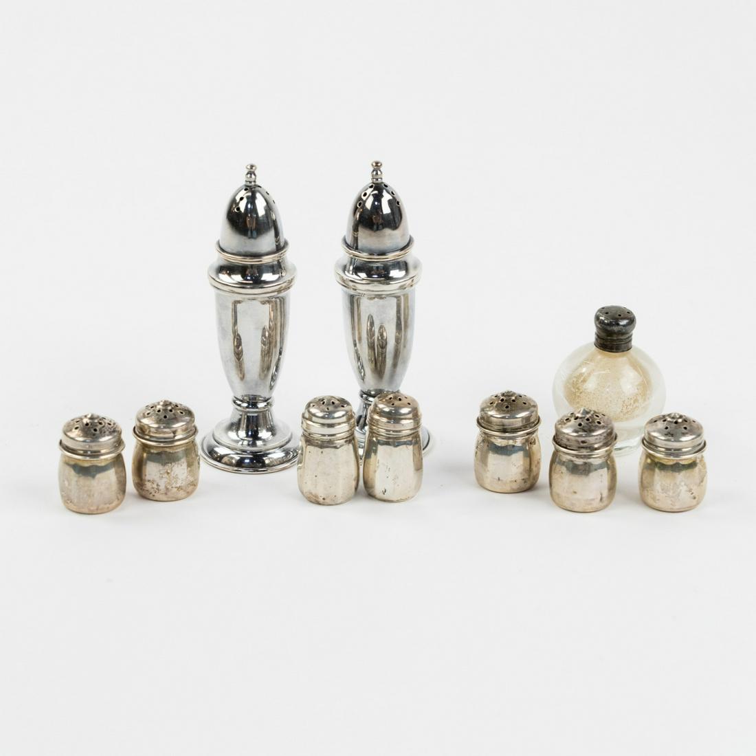 (10) Sterling Silver Salt Shakers (1 of 7)