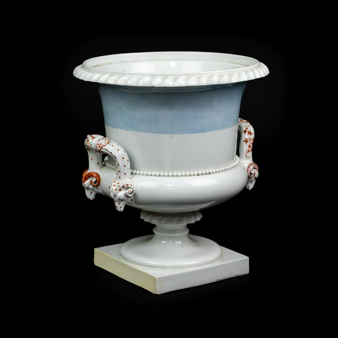 English Double Ram Head Handle Urn Vase (1 of 16)