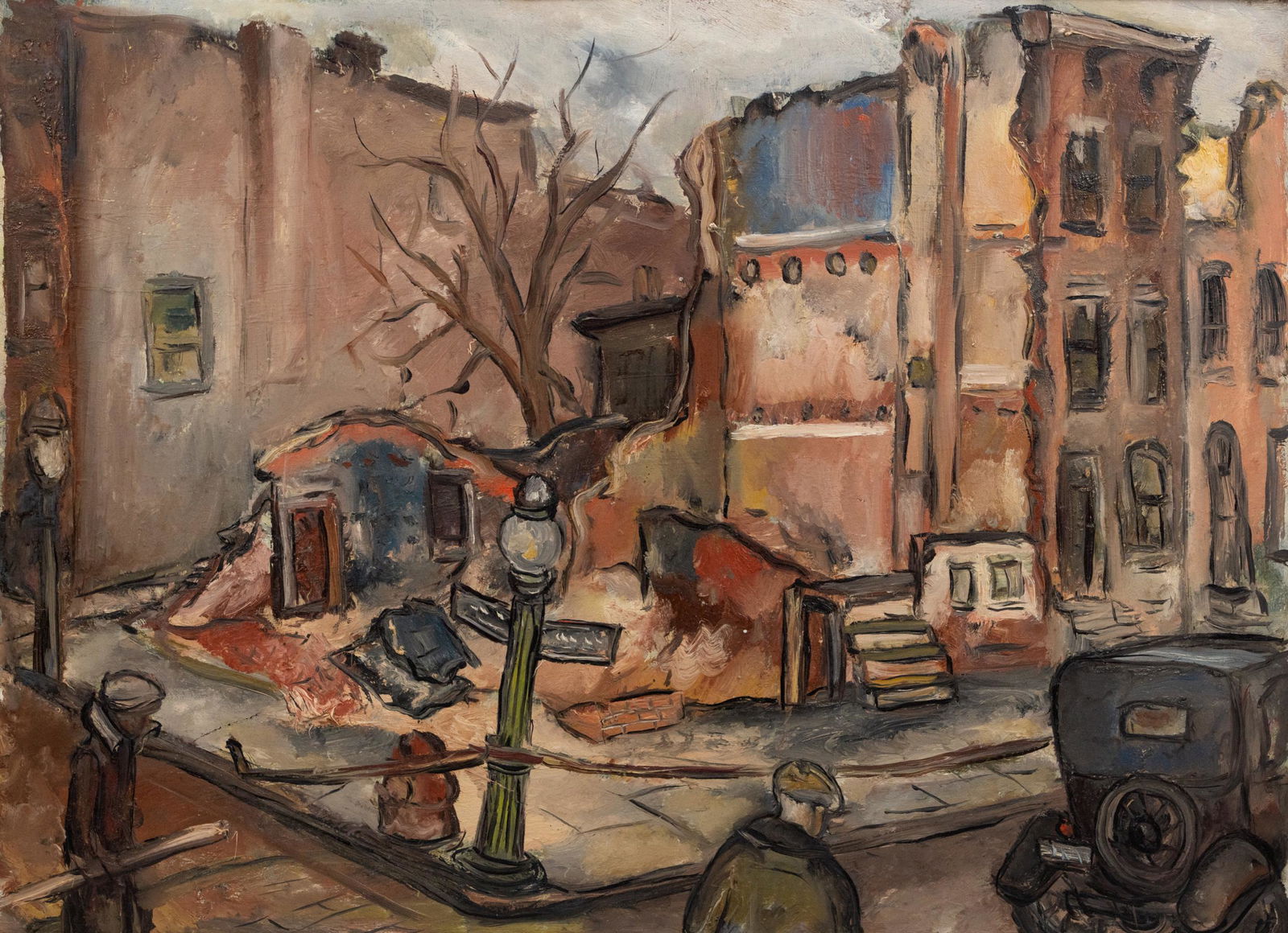 Edward Rosenfeld Collapsed Building Streetscape O/B (1 of 12)