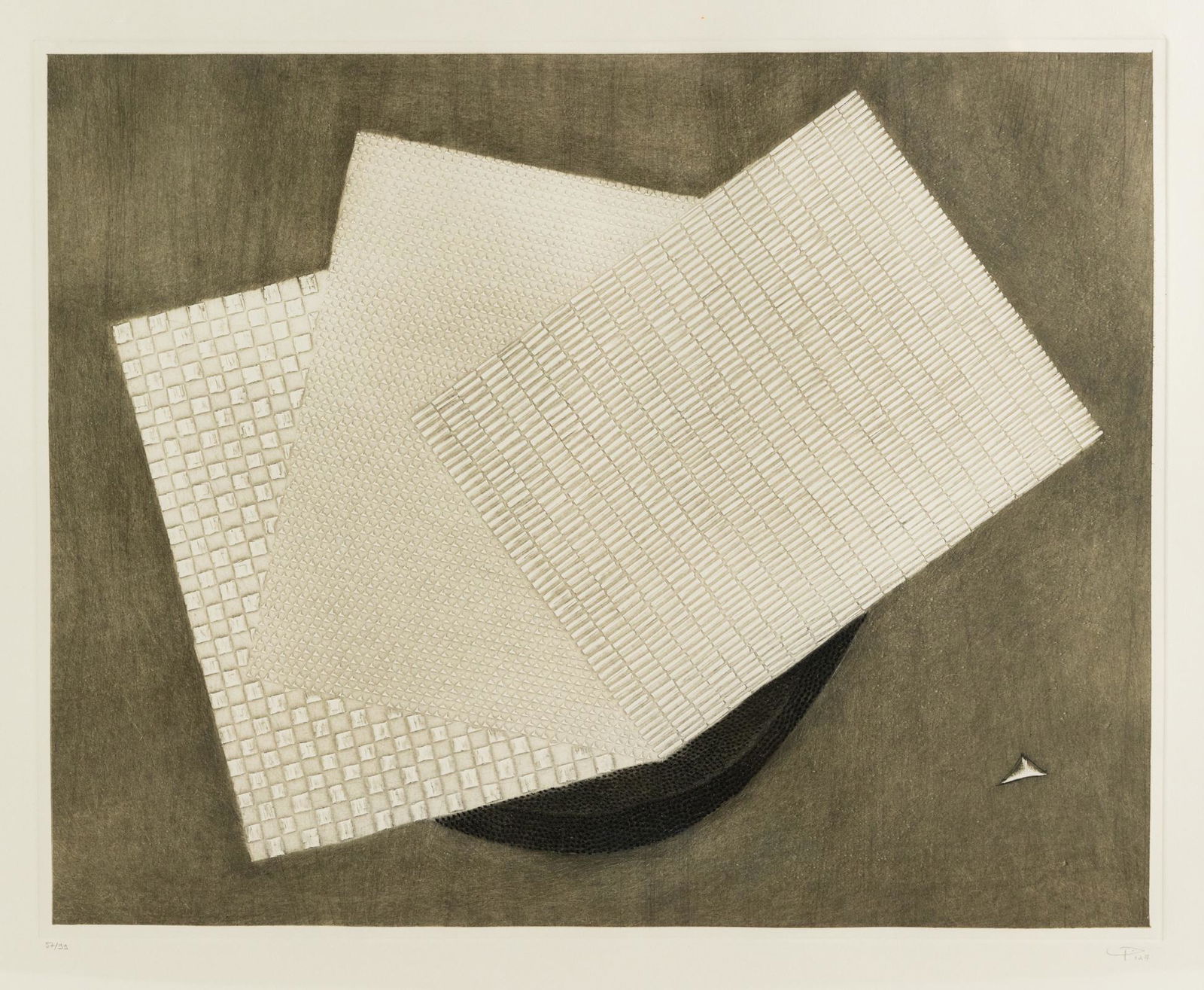 Arthur Luiz Piza Signed Abstract Etching (1 of 12)