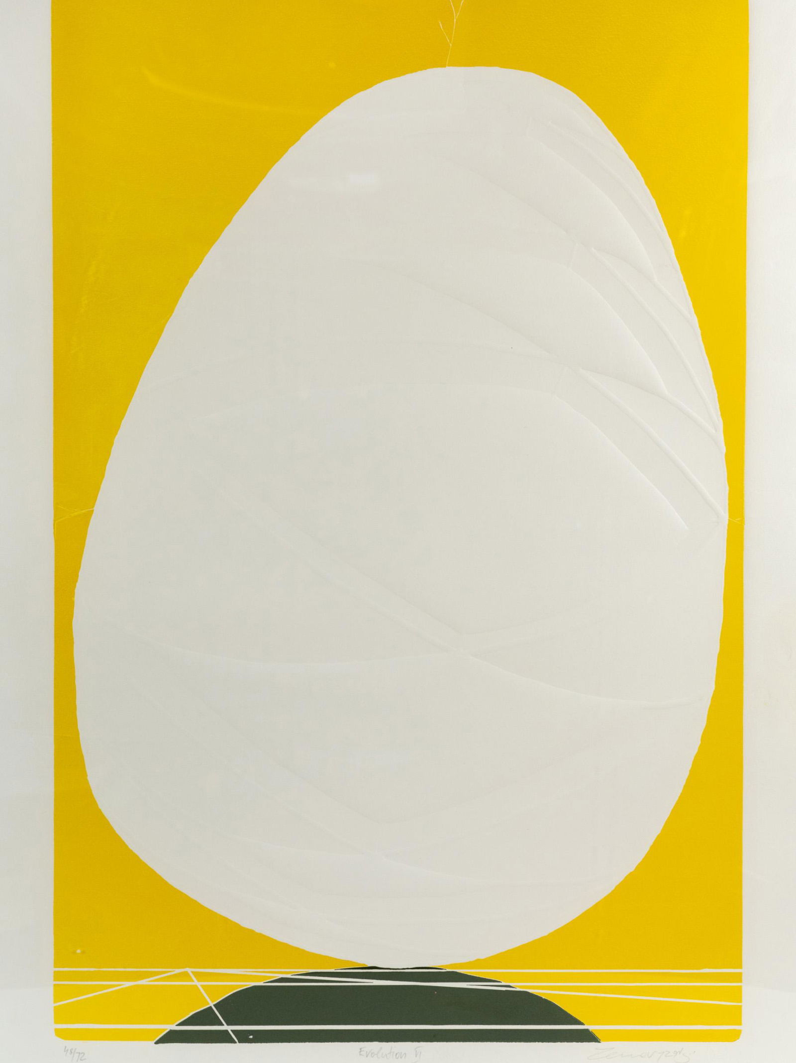 Yigal Zemer Evolution VI Signed Embossed Serigraph (1 of 10)