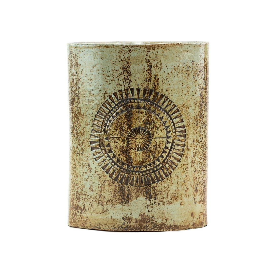 Roger Capron Ceramic Glazed Double Cavity Pottery Vase (1 of 8)