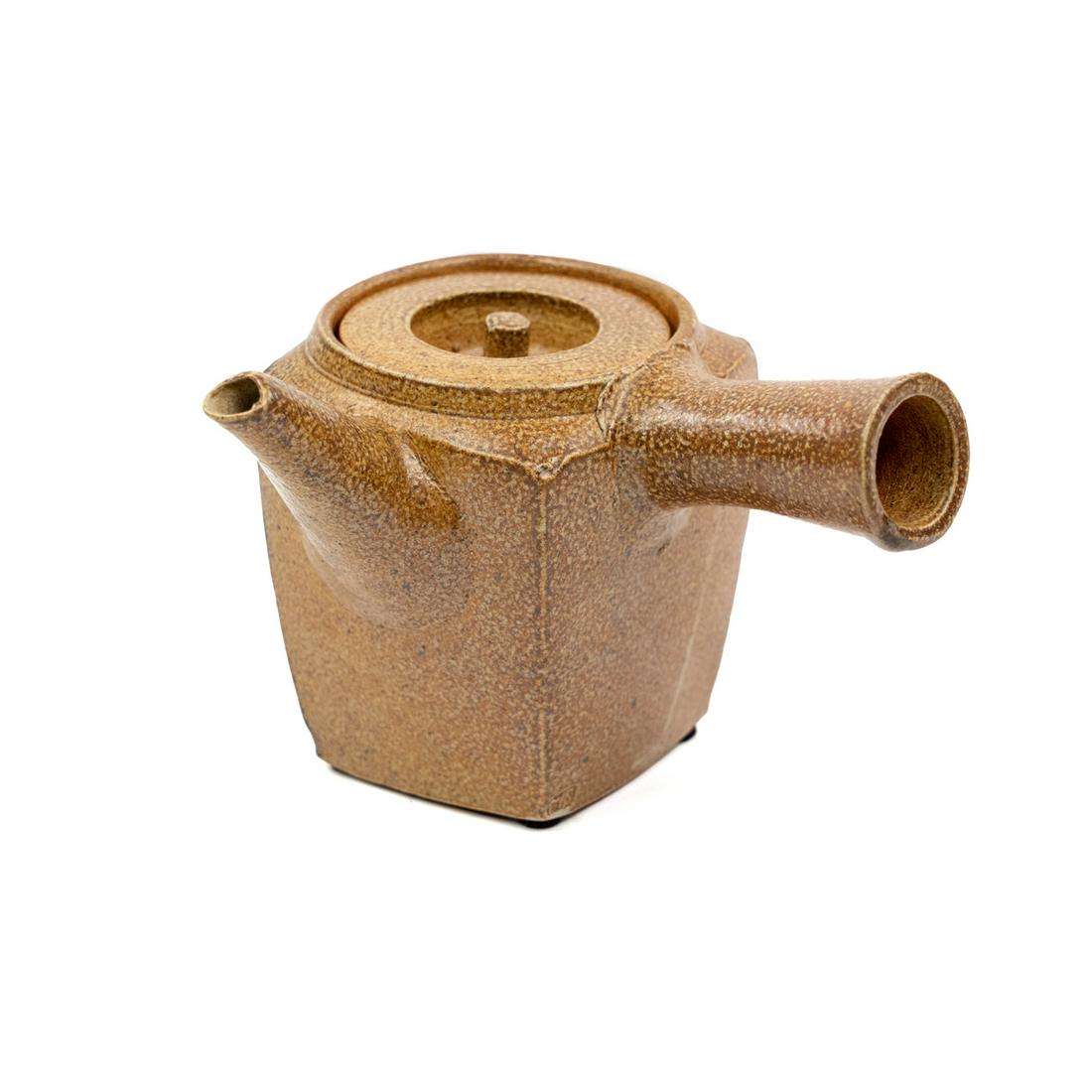Michael Simon Salt Glazed Kyusu Stoneware Teapot (1 of 8)