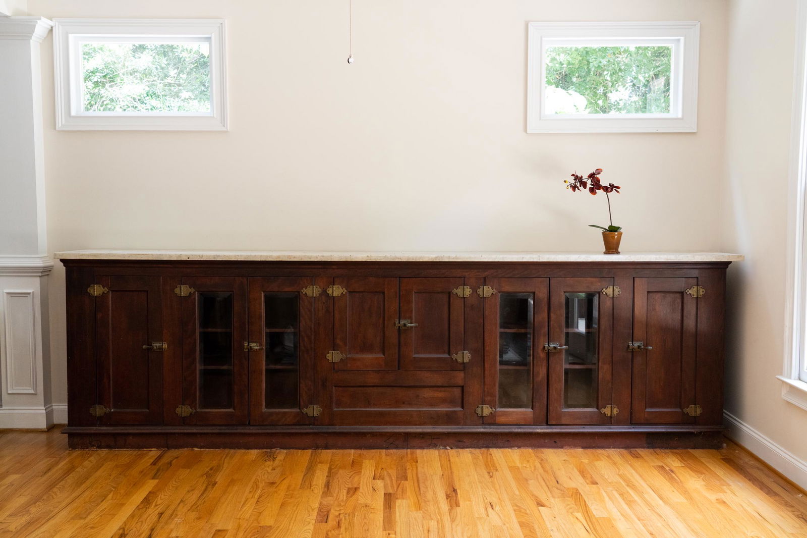 Early 20th C Mahogany Bar Sideboard Cabinet (1 of 20)