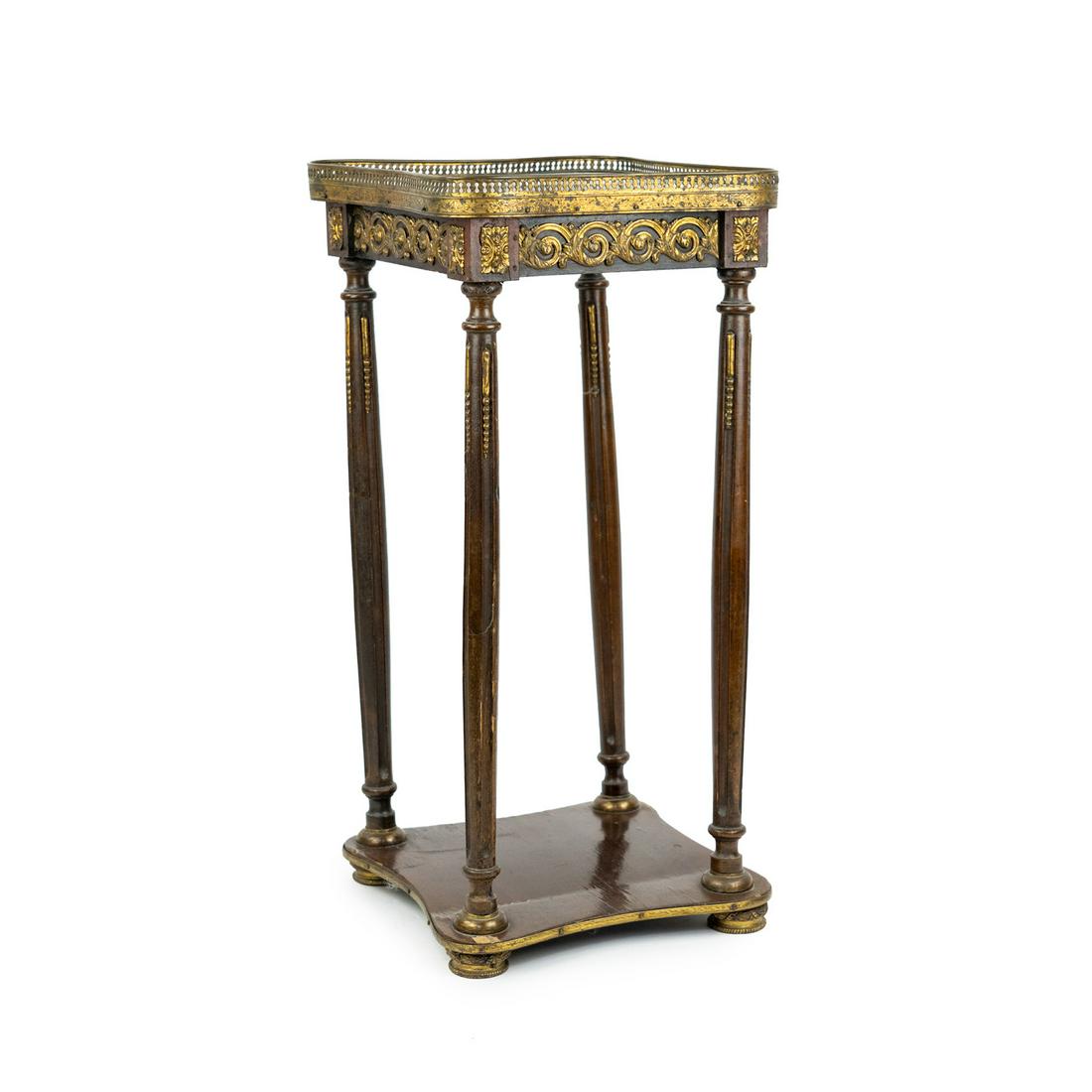 French Style Square Marble Top Side Table (1 of 11)