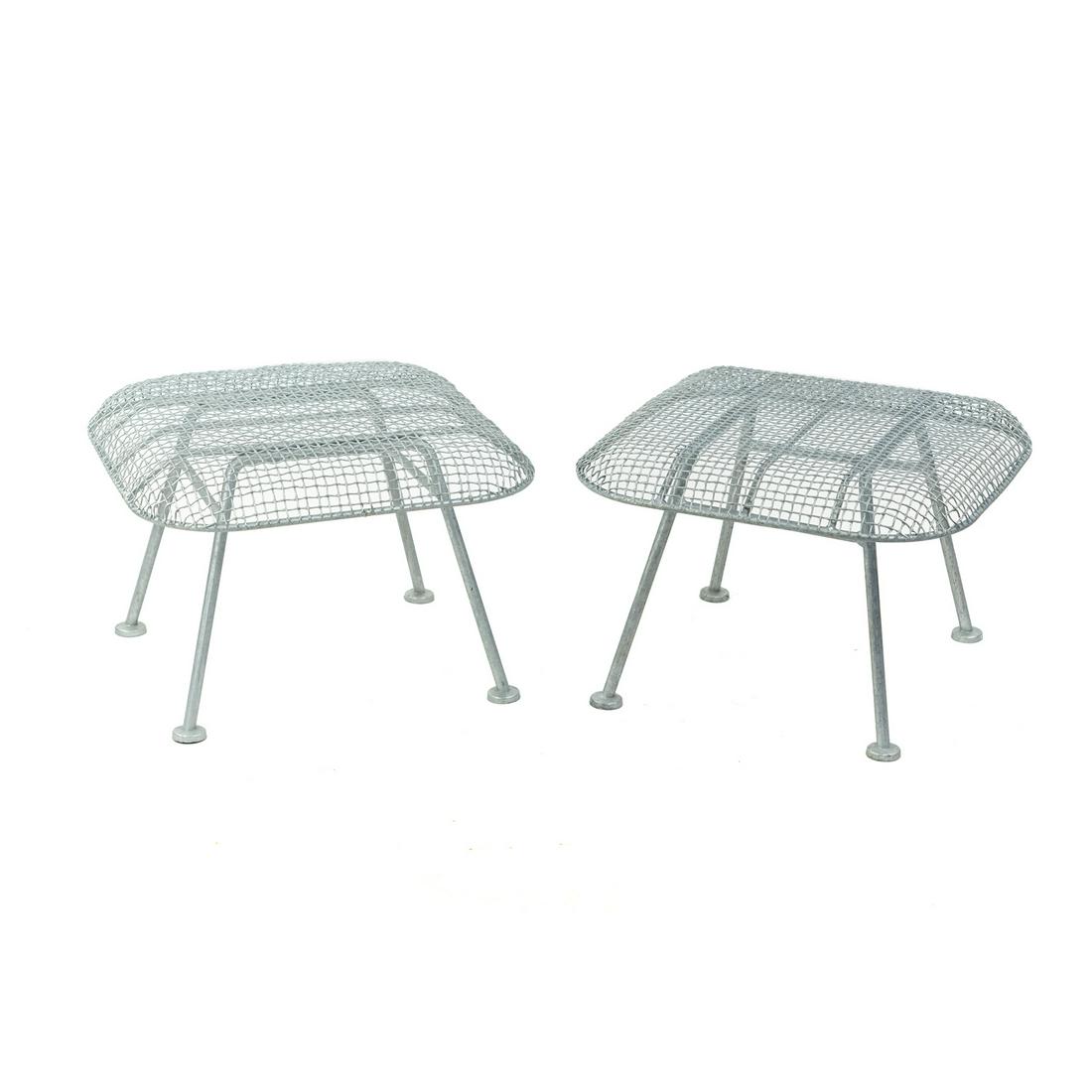 (2) Pair of Russell Woodard 'Sculptura' Ottomans (1 of 8)