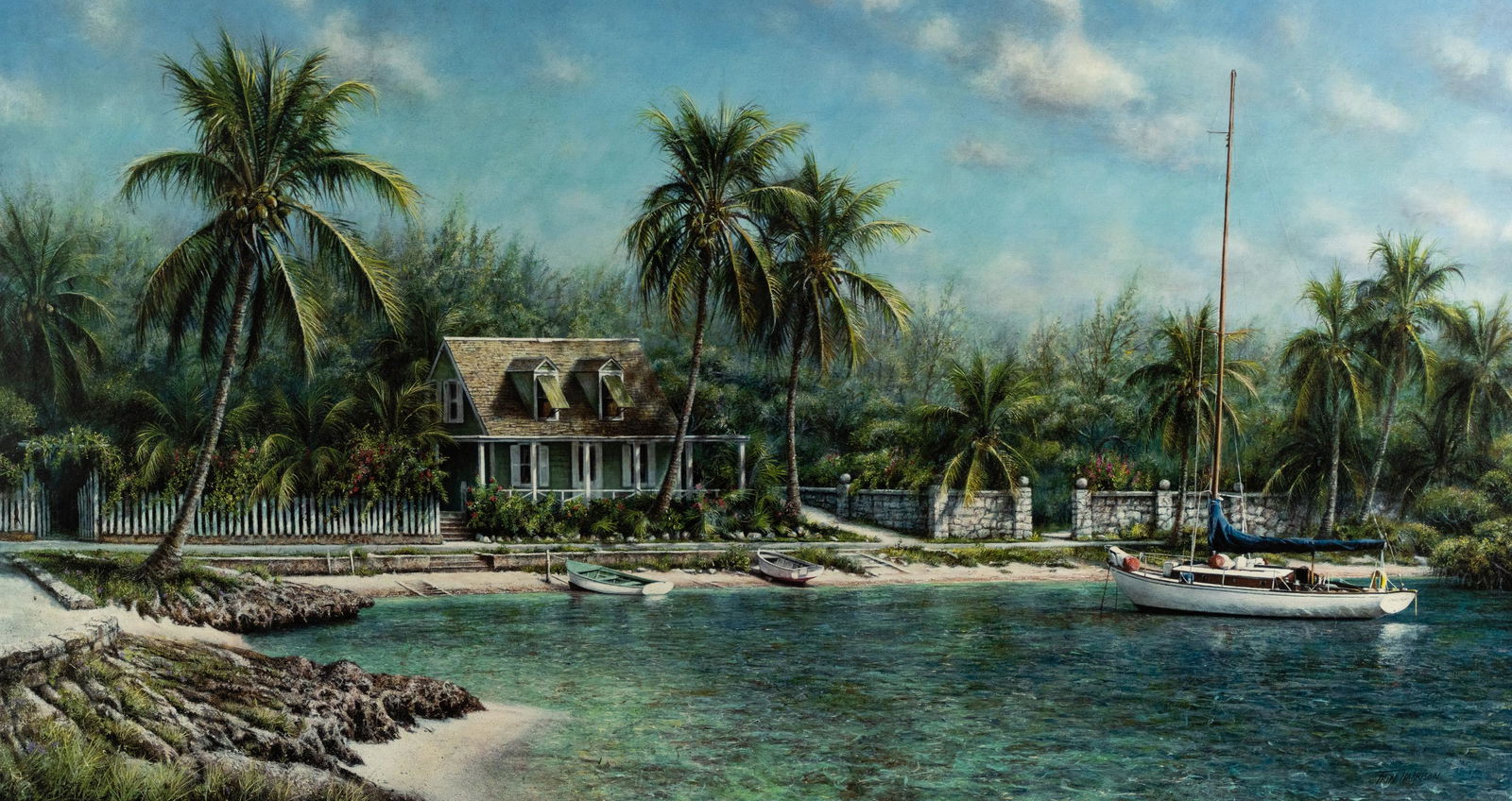 Tripp Harrison Signed Island Hideaway Print (1 of 13)