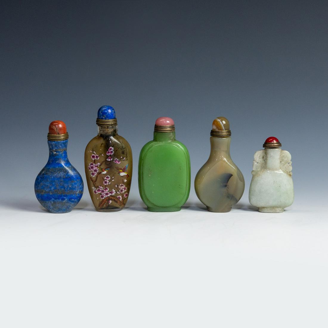 (5) Chinese Antique Snuff Bottles (1 of 11)