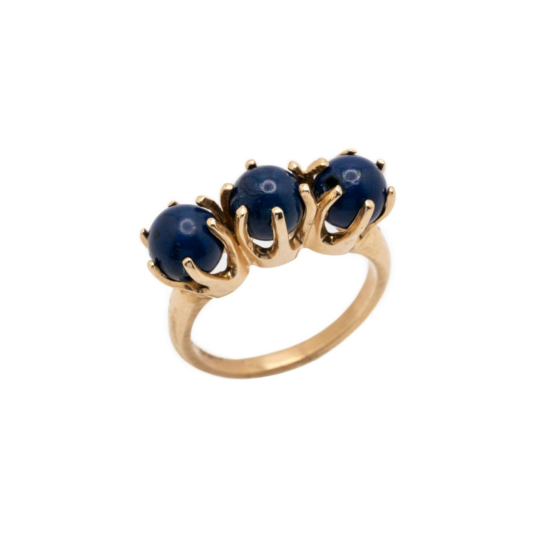 14K Gold Vintage Lapis Lazuli Ring (1 of 8)