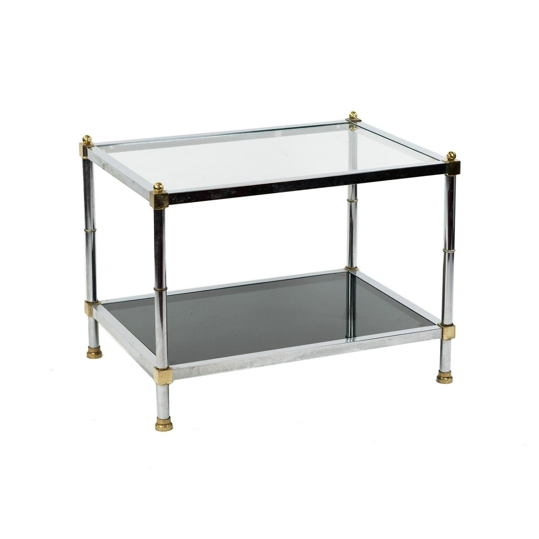 Maison Jansen Style Two Tier Square Side Table (1 of 10)
