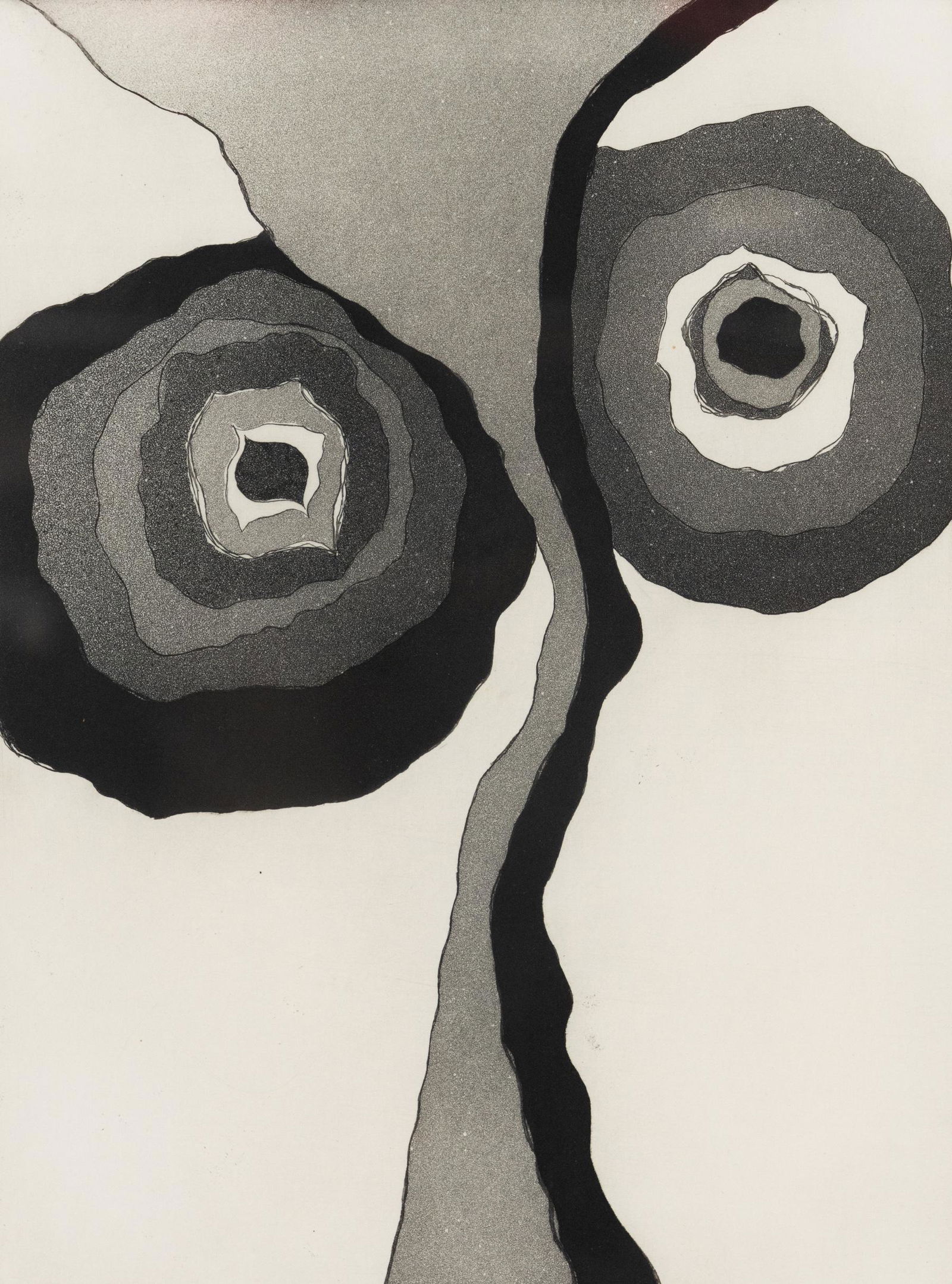 Samta Benyahia B&W Gray Graphic Print Signed (1 of 11)