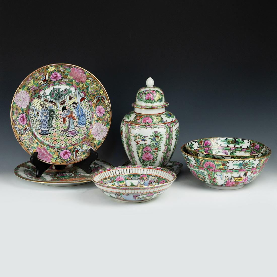 (7) Chinese Famille Rose Porcelain Grouping (1 of 17)