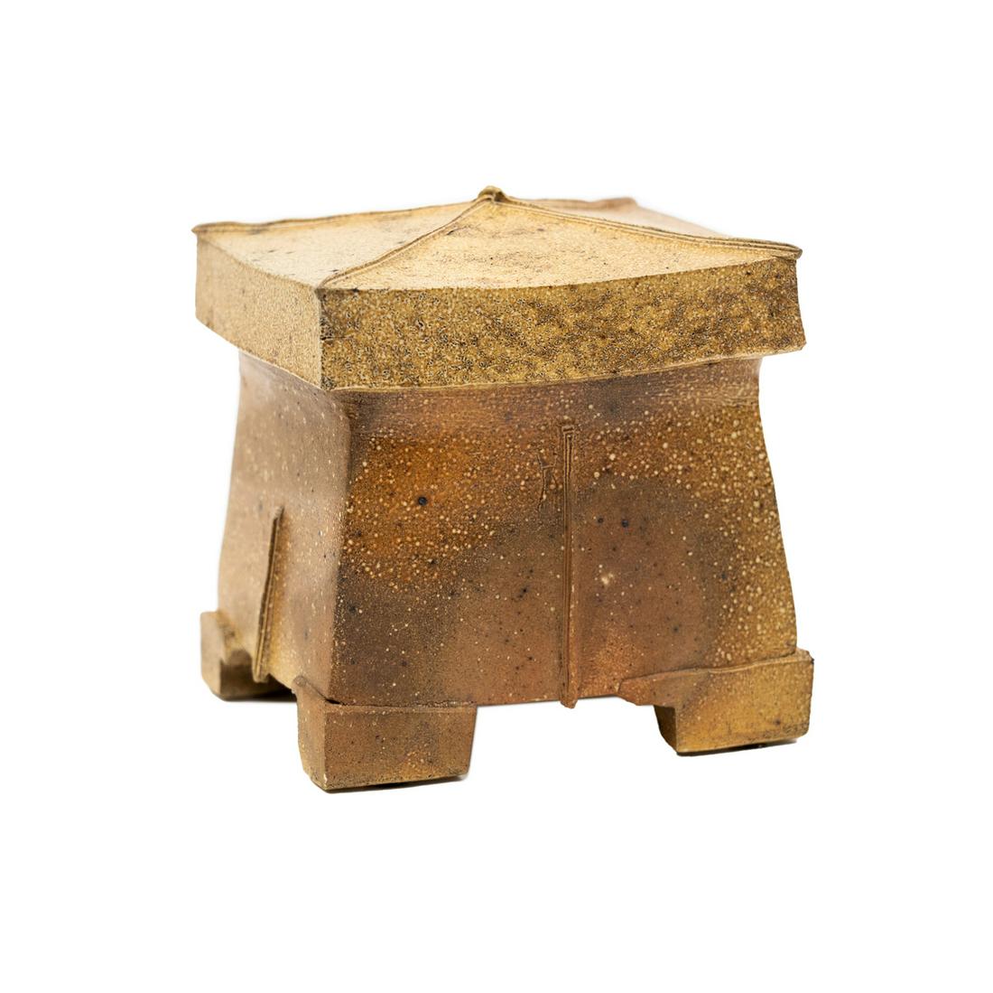 Michael Simon Salt Glazed Stoneware Lidded Persian Jar (1 of 9)